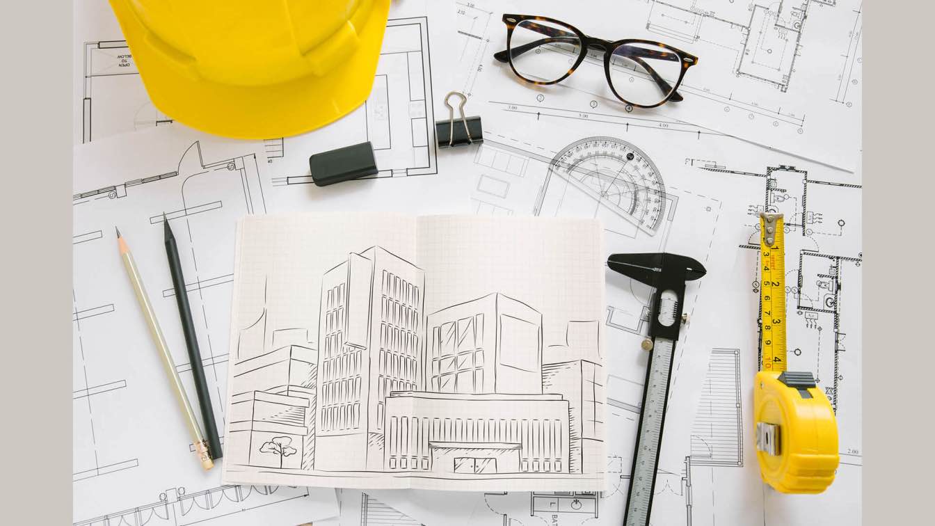 Architectural drawings for sustainable housing